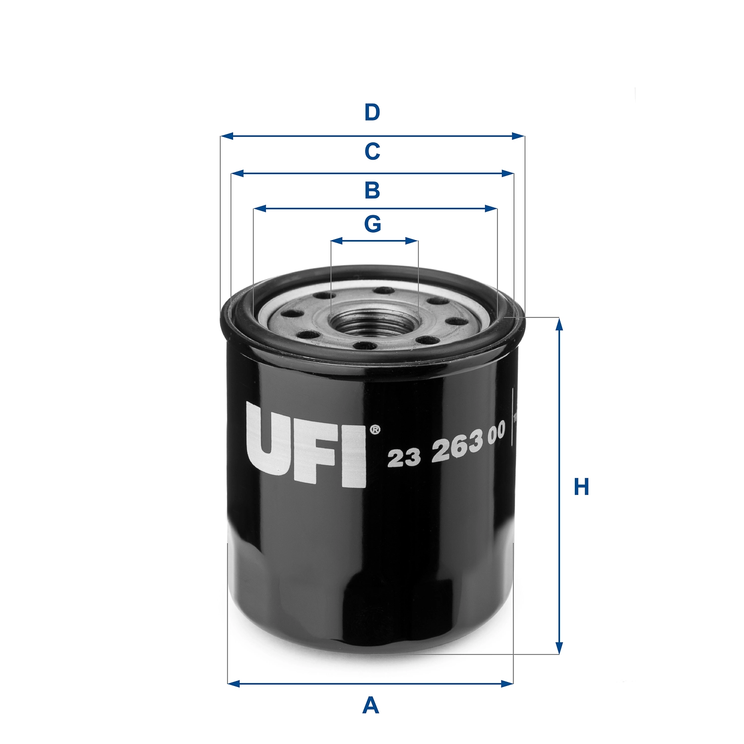 UFI 23.263.00 — Фільтр масляний