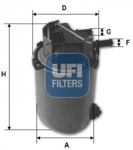 UFI 24.061.01 — Фільтр паливний