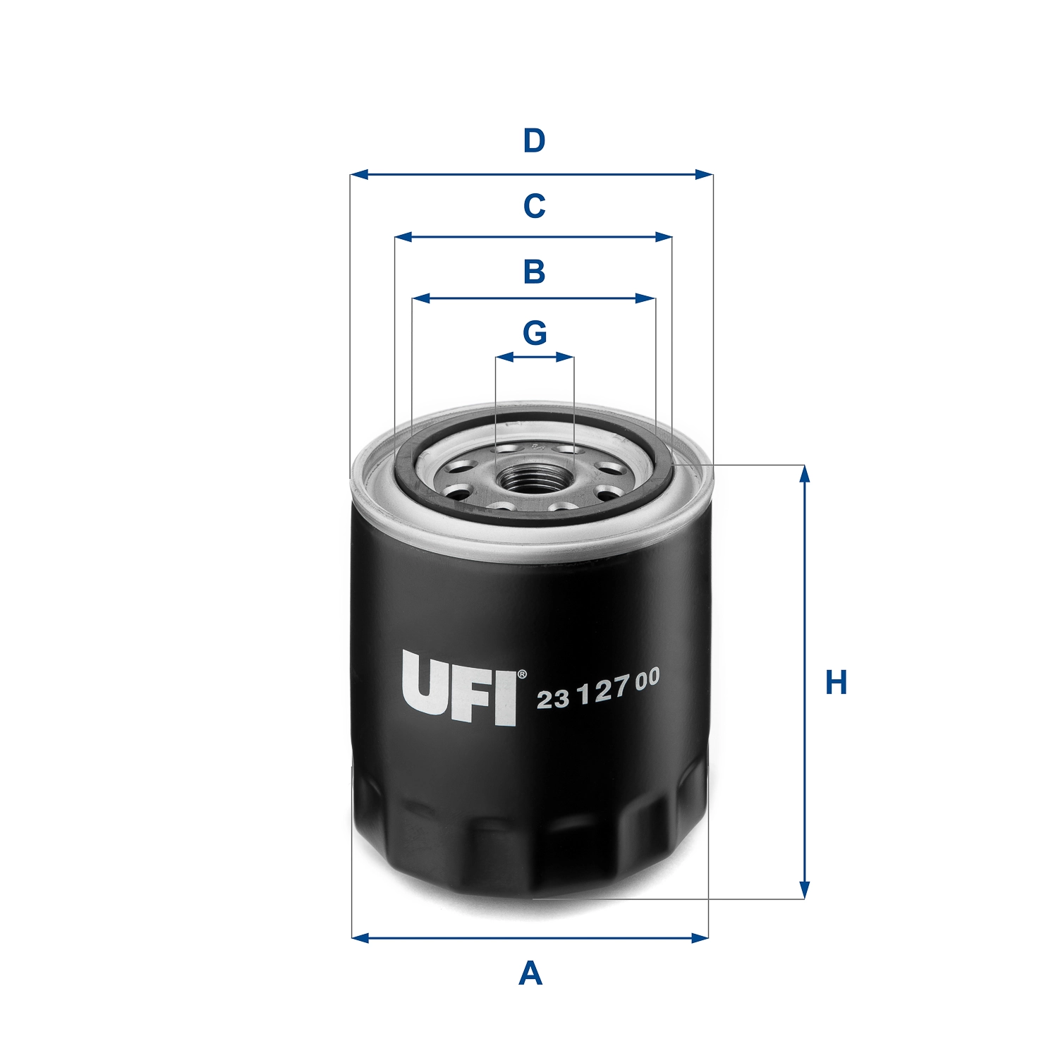 UFI 23.127.00 — Фільтр масляний