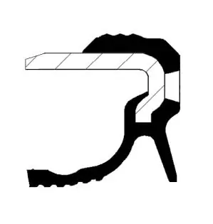 Bague d'étanchéité, vilebrequin CORTECO 19036715B