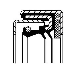 Bague d'étanchéité, moyeu de roue CORTECO 12014656B