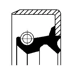 Bague d'étanchéité, différentiel CORTECO 19015056B