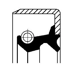 Bague d'étanchéité, moyeu de roue CORTECO 19029704B