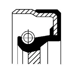 Bague d'étanchéité, vilebrequin CORTECO 12001475B