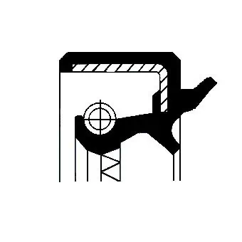 Bague d'étanchéité, différentiel CORTECO 19034987B