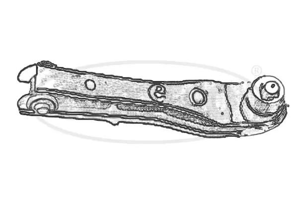 Bras de liaison, suspension de roue CORTECO 49397495