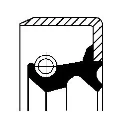 Bague d'étanchéité, moyeu de roue CORTECO 19016584B