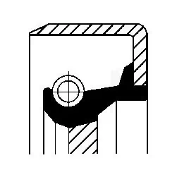 Bague d'étanchéité, vilebrequin CORTECO 12011280B