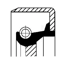 Bague d'étanchéité, vilebrequin CORTECO 12011427B