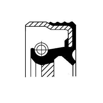 Bague d'étanchéité, vilebrequin CORTECO 01016267B