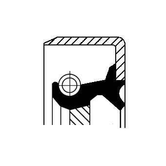 Bague d'étanchéité, vilebrequin CORTECO 12012432B