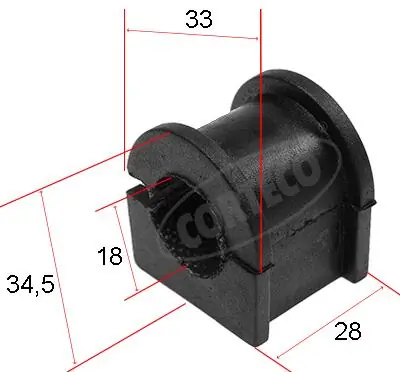 Suspension, stabilisateur CORTECO 80000450