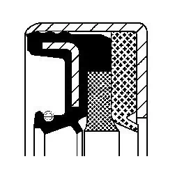 Bague d'étanchéité, différentiel CORTECO 12001878B