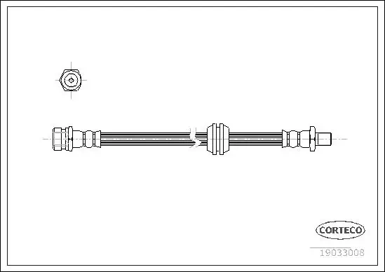 Flexible de frein CORTECO 19033008