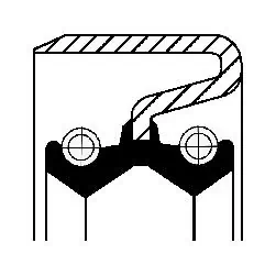 Bague d'étanchéité, moyeu de roue CORTECO 49372944