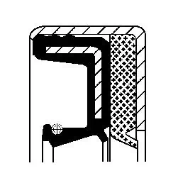 Bague d'étanchéité, différentiel CORTECO 12013319B