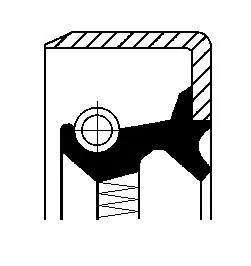 Bague d'étanchéité, différentiel CORTECO 12011443B