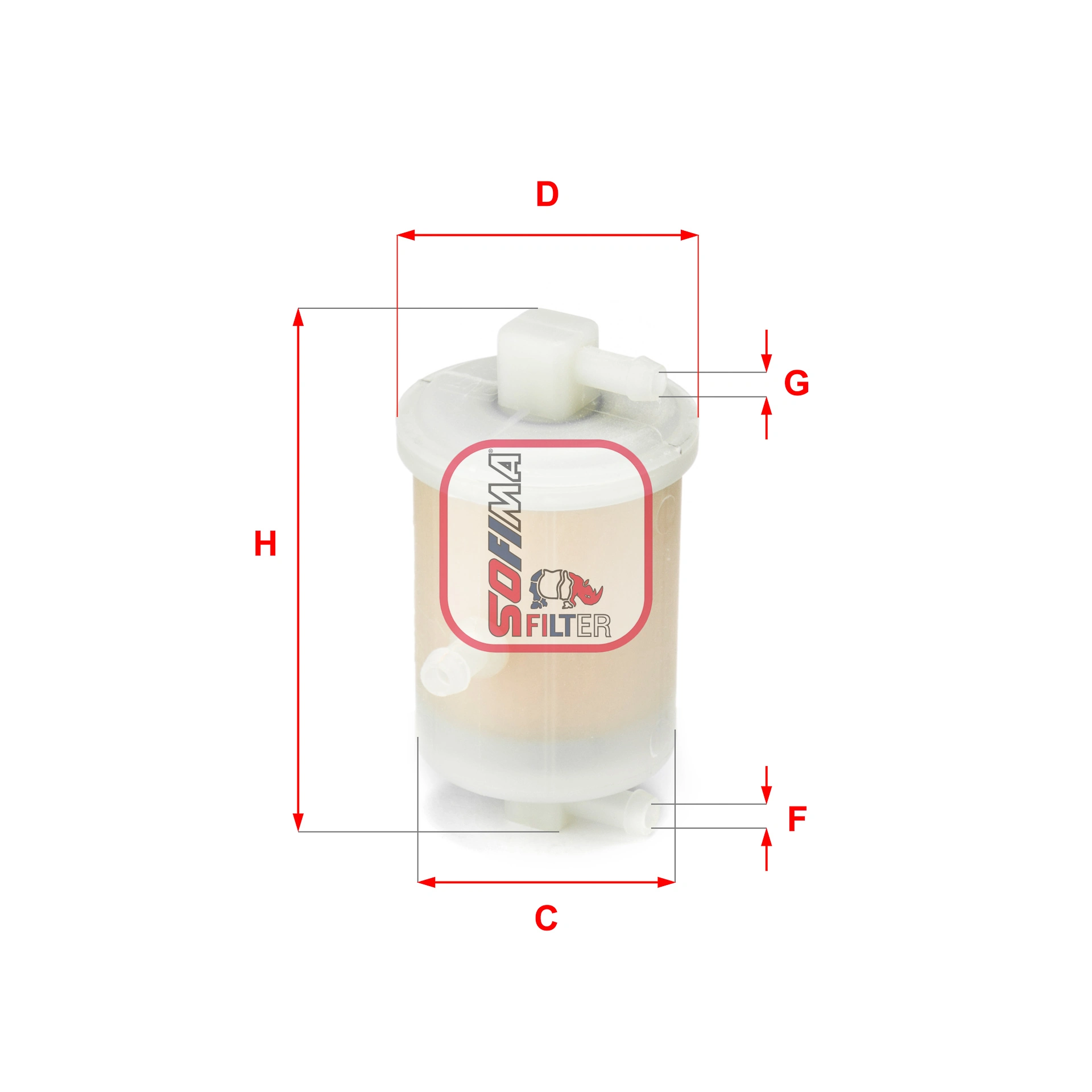 Filtre à carburant SOFIMA S 1017 B