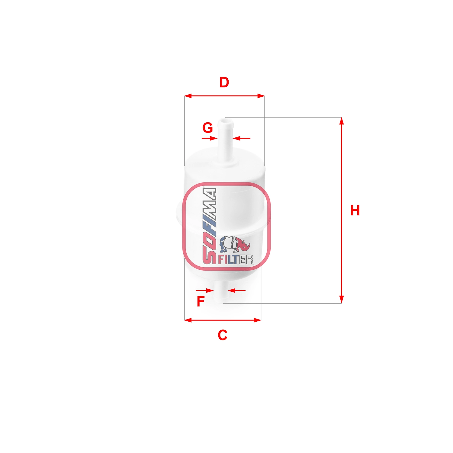 Filtre à carburant SOFIMA S 1010 B