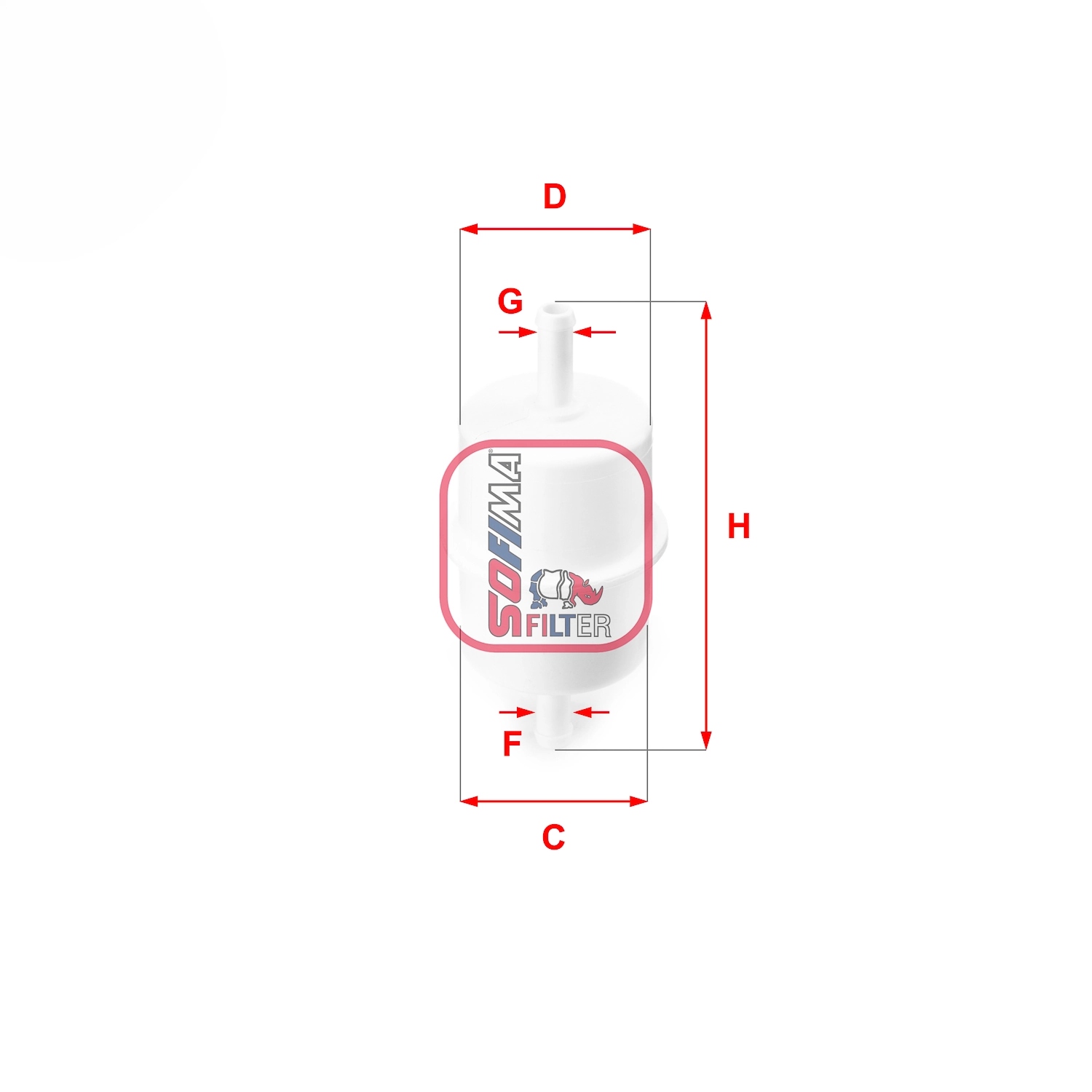 Filtre à carburant SOFIMA S 1028 B