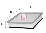 Filtre à air SOFIMA S 3113 A