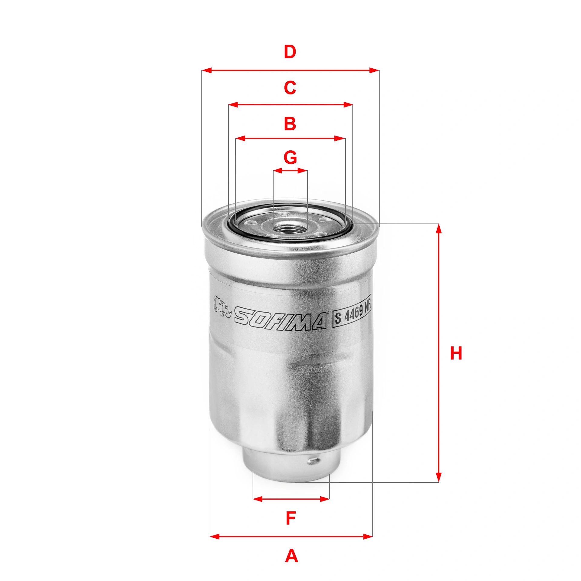 Filtre à carburant SOFIMA S 4469 NR