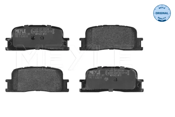 MEYLE Kit de plaquettes de frein 0252370215/W pour TOYOTA CAMRY 04466-33100 Vue produit 1
