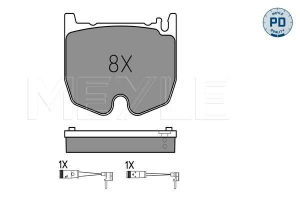 Kit de plaquettes de frein, frein a disque