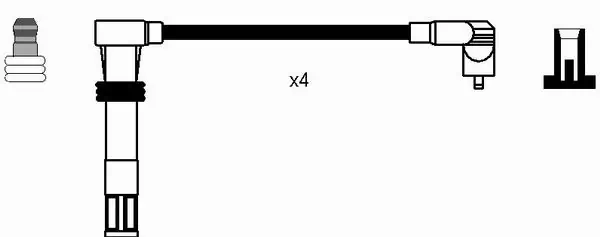Kit de câbles d'allumage NGK 7306