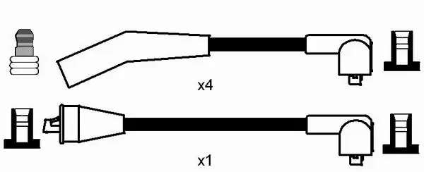 Kit de câbles d'allumage NGK 0879
