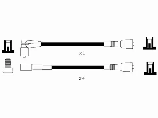 Kit de câbles d'allumage NGK 7080