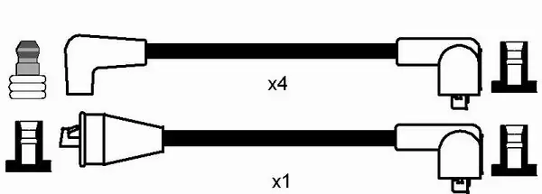 Kit de câbles d'allumage NGK 7702