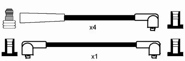 Kit de câbles d'allumage NGK 0759
