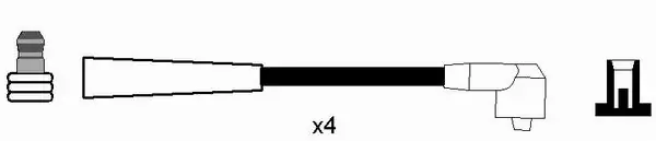 Kit de câbles d'allumage NGK 2584