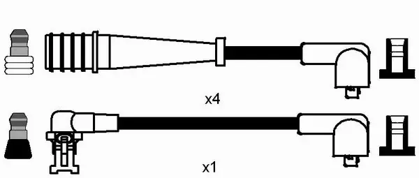 Kit de câbles d'allumage NGK 8470