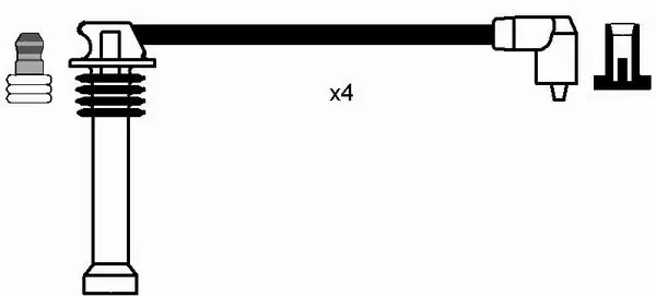 Kit de câbles d'allumage NGK 8542