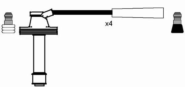 Kit de câbles d'allumage NGK 8492