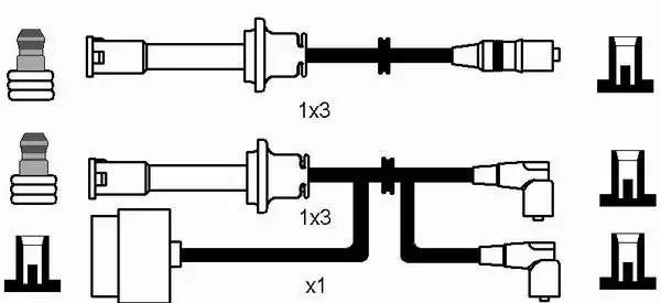 Kit de câbles d'allumage NGK 8629