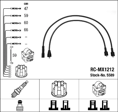 Kit de câbles d'allumage NGK 5589