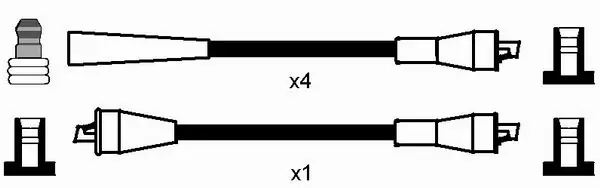 Kit de câbles d'allumage NGK 0899
