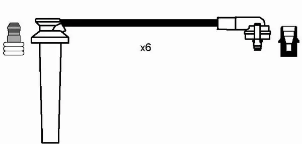 Kit de câbles d'allumage NGK 7701