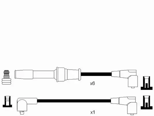 Kit de câbles d'allumage NGK 7111