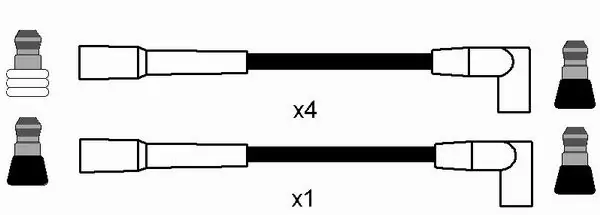 Kit de câbles d'allumage NGK 0778