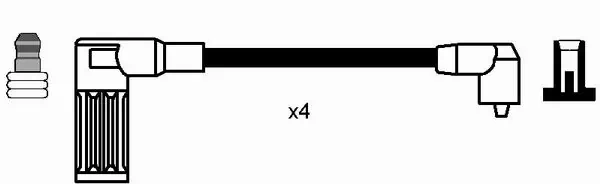 Kit de câbles d'allumage NGK 7171