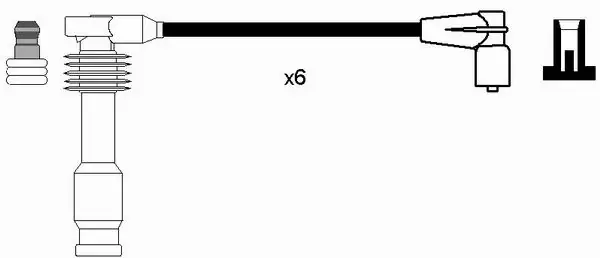 Kit de câbles d'allumage NGK 0820