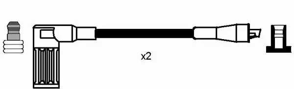 Kit de câbles d'allumage NGK 0675