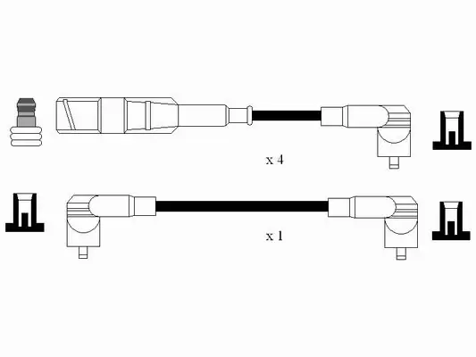 Kit de câbles d'allumage NGK 0958