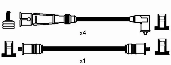 Kit de câbles d'allumage NGK 2565