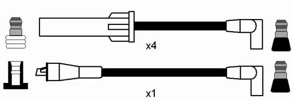 Kit de câbles d'allumage NGK 0614