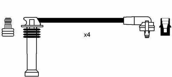 Kit de câbles d'allumage NGK 44297